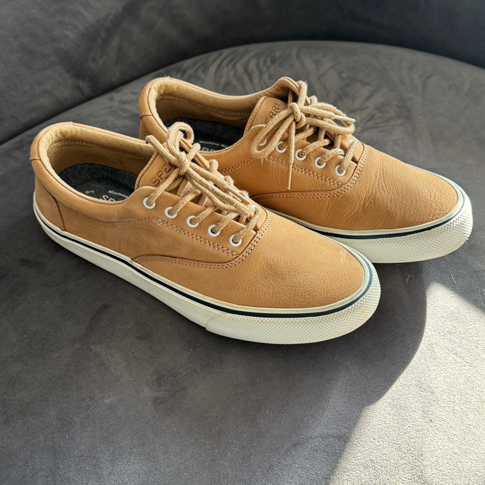 Sperry Men's Brown Leather Sneakers